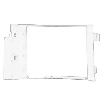 Déflecteur d'air, radiateur d'huile OE 215586921R