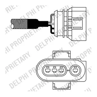 Sonde lambda DELPHI ES10987-12B1
