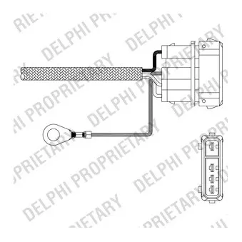 Sonde lambda DELPHI ES11010-12B1