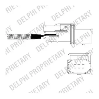 Sonde lambda DELPHI ES11022-12B1