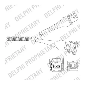 Sonde lambda DELPHI ES11041-12B1