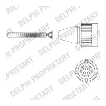 Sonde lambda DELPHI ES11047-12B1