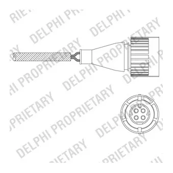 Sonde lambda DELPHI ES11048-12B1