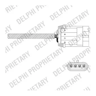 Sonde lambda DELPHI ES11055-12B1