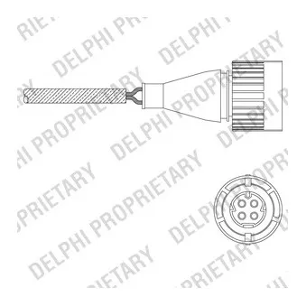 Sonde lambda DELPHI ES11057-12B1