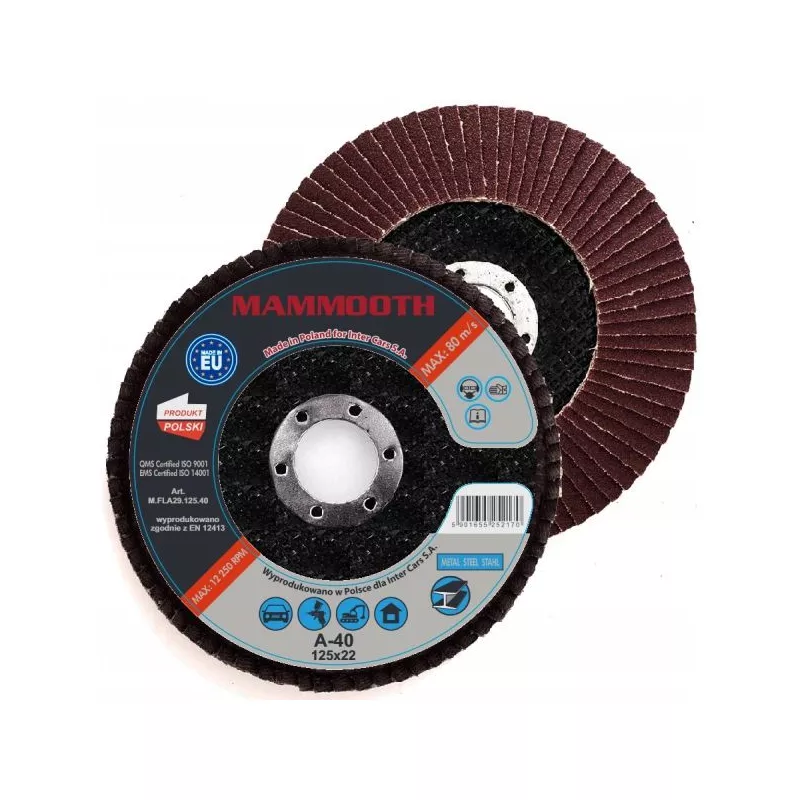 Disques de meulage MAMMOOTH M.FLA29.125.40/B