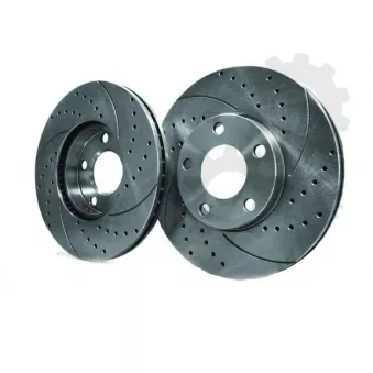 Jeu de 2 disques de frein avant SPEEDMAX 24.0128-0184.1TUOTUV