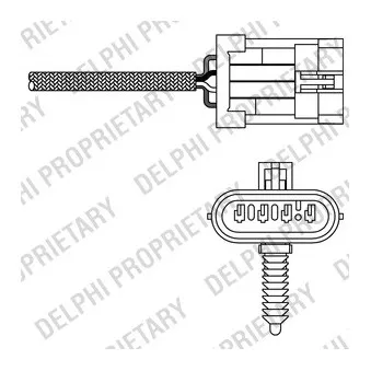 Sonde lambda DELPHI ES20299-12B1