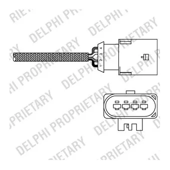 Sonde lambda DELPHI ES20303-12B1
