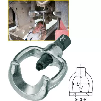 Extracteur pour rotules et goupilles HAZET