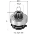 Embrayage à roue libre, démarreur MAGNETI MARELLI 940113020365 - Visuel 2