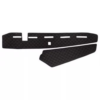 Tapis de tableau de bord F-CORE FD09 BLACK/RED