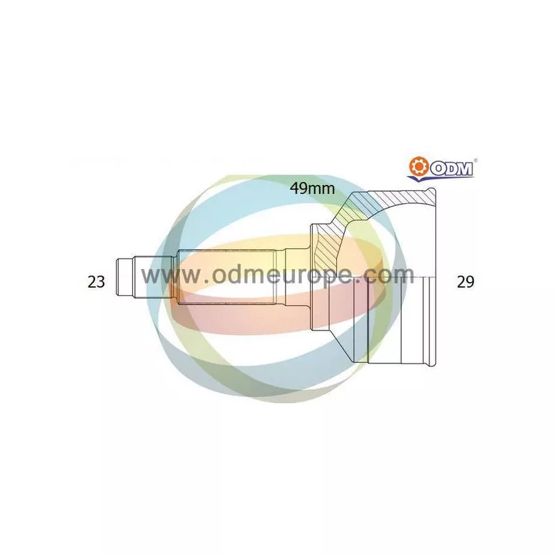 Embout de cardan avant (kit de réparation) ODM-MULTIPARTS 12-060203
