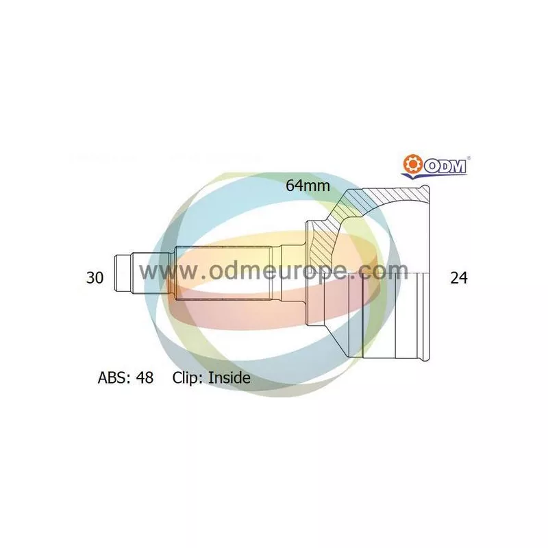 Embout de cardan avant (kit de réparation) ODM-MULTIPARTS 12-080709