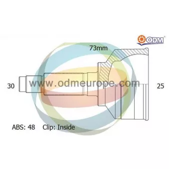 Embout de cardan avant (kit de réparation) ODM-MULTIPARTS