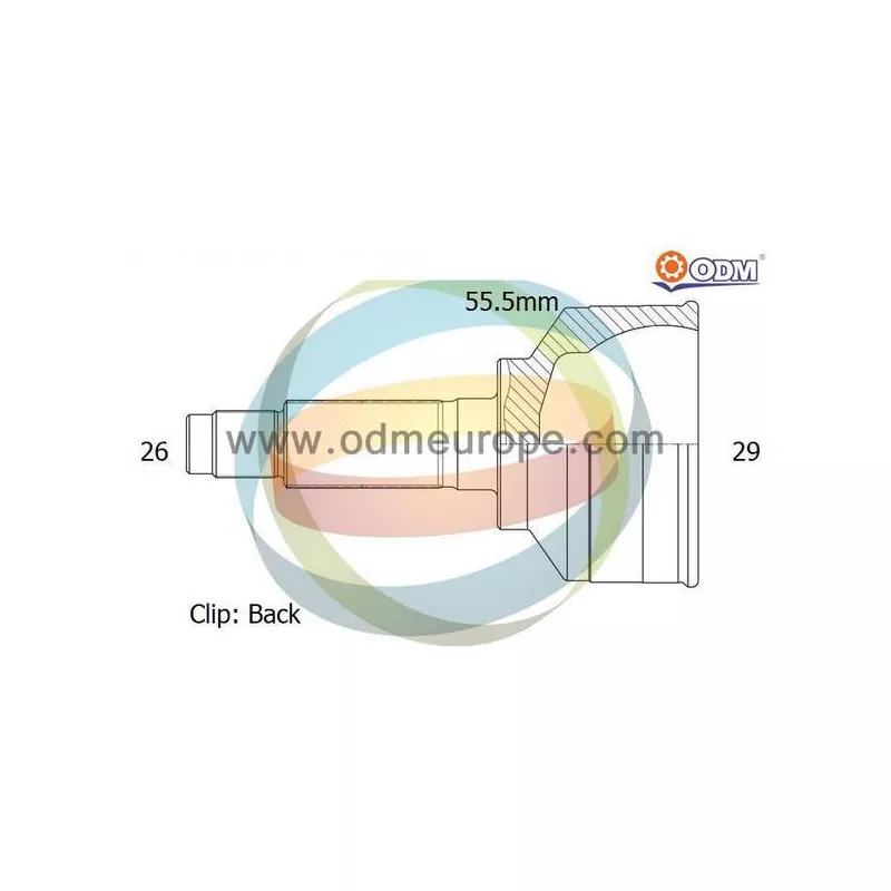 Embout de cardan avant (kit de réparation) ODM-MULTIPARTS 12-090293