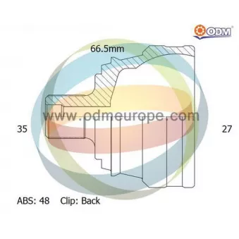 Embout de cardan avant (kit de réparation) ODM-MULTIPARTS 12-141472
