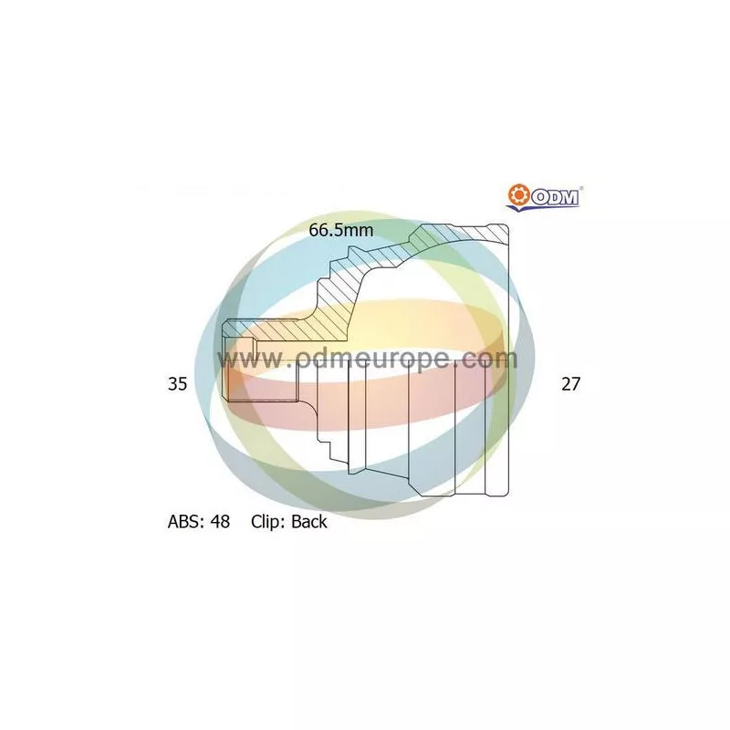 Embout de cardan avant (kit de réparation) ODM-MULTIPARTS 12-141472