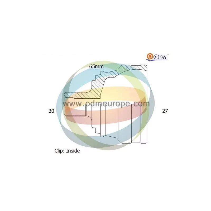 Embout de cardan avant (kit de réparation) ODM-MULTIPARTS 12-141475