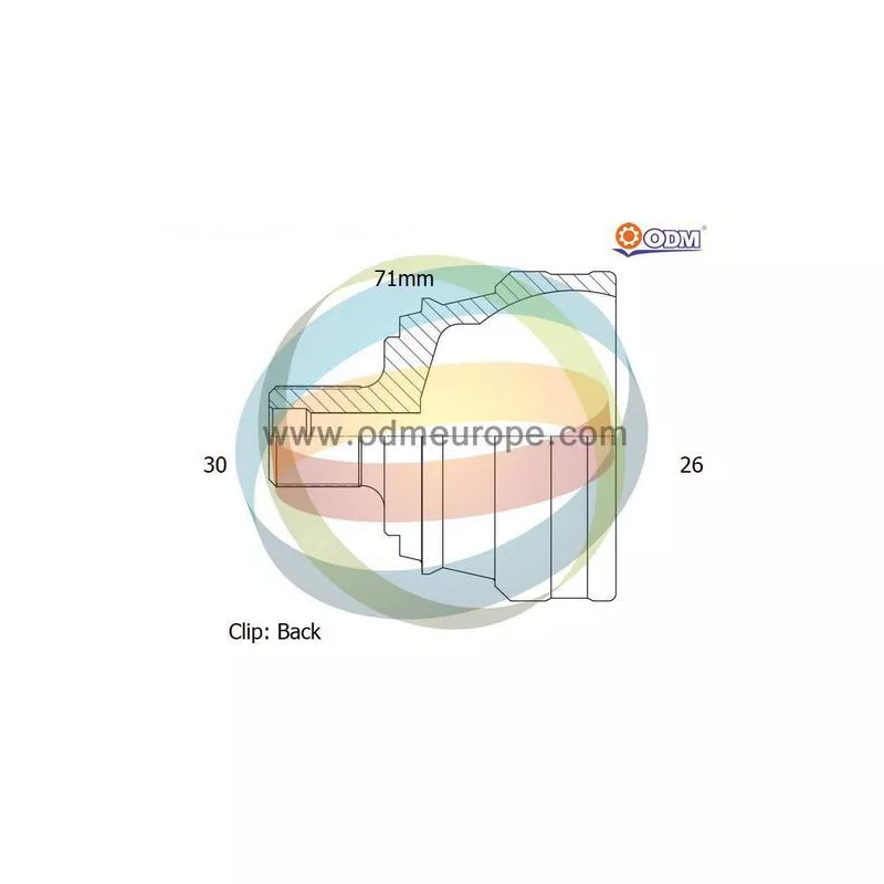 Embout de cardan avant (kit de réparation) ODM-MULTIPARTS 12-141476