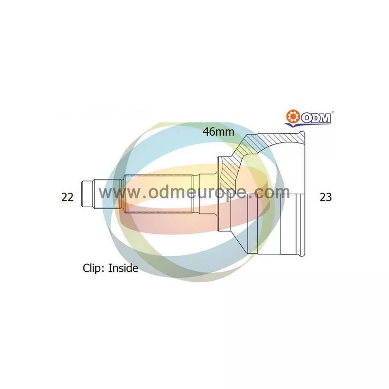 Embout de cardan avant (kit de réparation) ODM-MULTIPARTS 12-212002