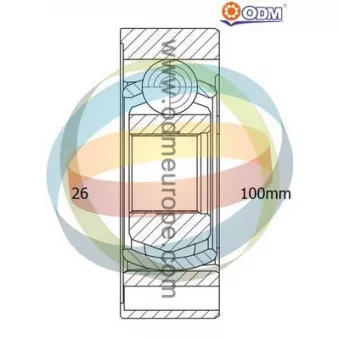 Joint, arbre longitudinal ODM-MULTIPARTS 12-226008