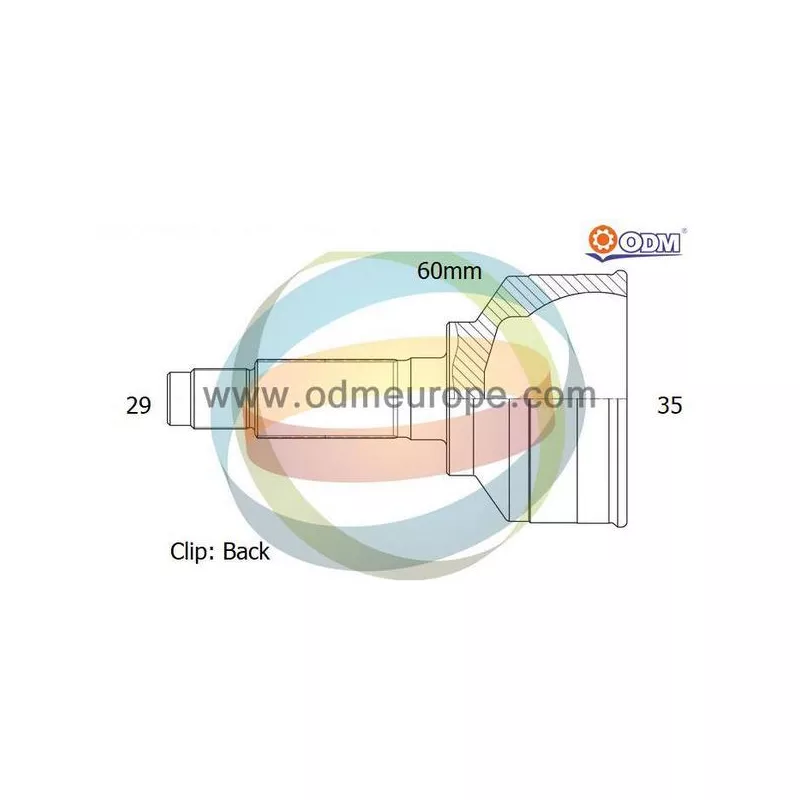 Embout de cardan avant (kit de réparation) ODM-MULTIPARTS 12-292004