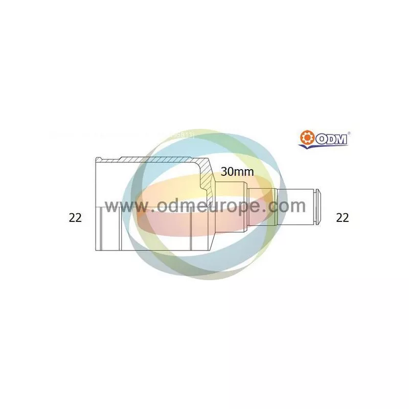 Embout de cardan avant (kit de réparation) ODM-MULTIPARTS 14-166006