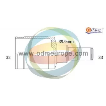Embout de cardan avant (kit de réparation) ODM-MULTIPARTS 14-216117
