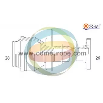 Embout de cardan avant (kit de réparation) ODM-MULTIPARTS 14-216120