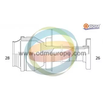 Embout de cardan avant (kit de réparation) ODM-MULTIPARTS 14-216121