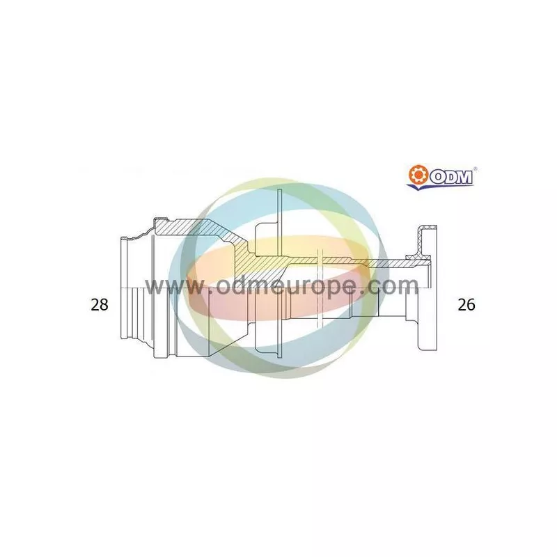 Embout de cardan avant (kit de réparation) ODM-MULTIPARTS 14-216121