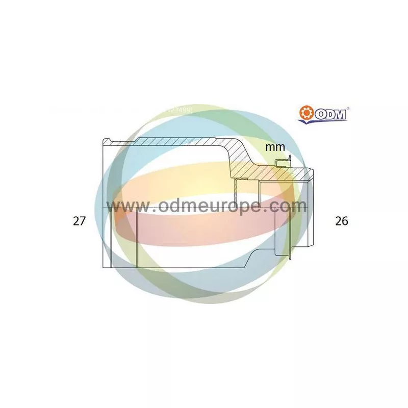 Embout de cardan avant (kit de réparation) ODM-MULTIPARTS 14-216124