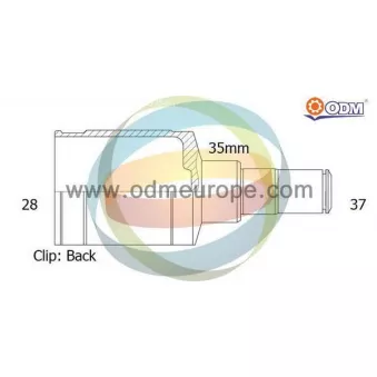 Embout de cardan avant (kit de réparation) ODM-MULTIPARTS 14-216127