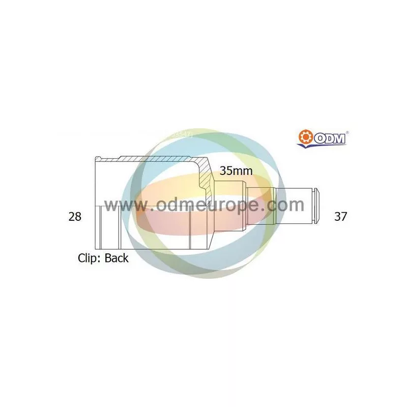 Embout de cardan avant (kit de réparation) ODM-MULTIPARTS 14-216127