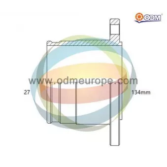 Embout de cardan avant (kit de réparation) ODM-MULTIPARTS