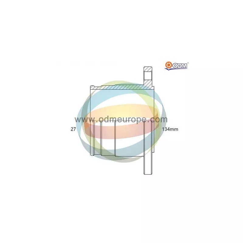 Embout de cardan avant (kit de réparation) ODM-MULTIPARTS 14-216138