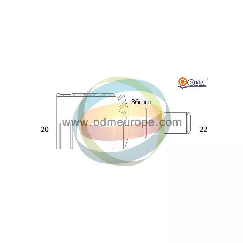 Embout de cardan avant (kit de réparation) ODM-MULTIPARTS 14-356077