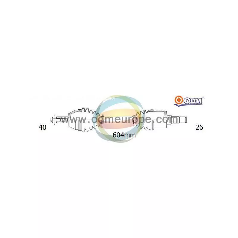 Arbre de transmission ODM-MULTIPARTS 18-015120