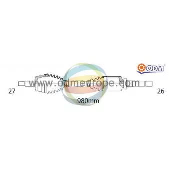 Arbre de transmission ODM-MULTIPARTS 18-016130