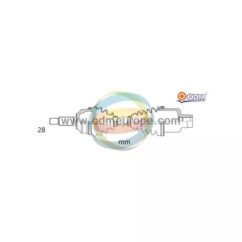 Arbre de transmission ODM-MULTIPARTS 18-016240