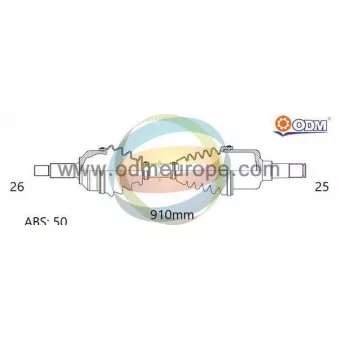 Arbre de transmission ODM-MULTIPARTS 18-041731