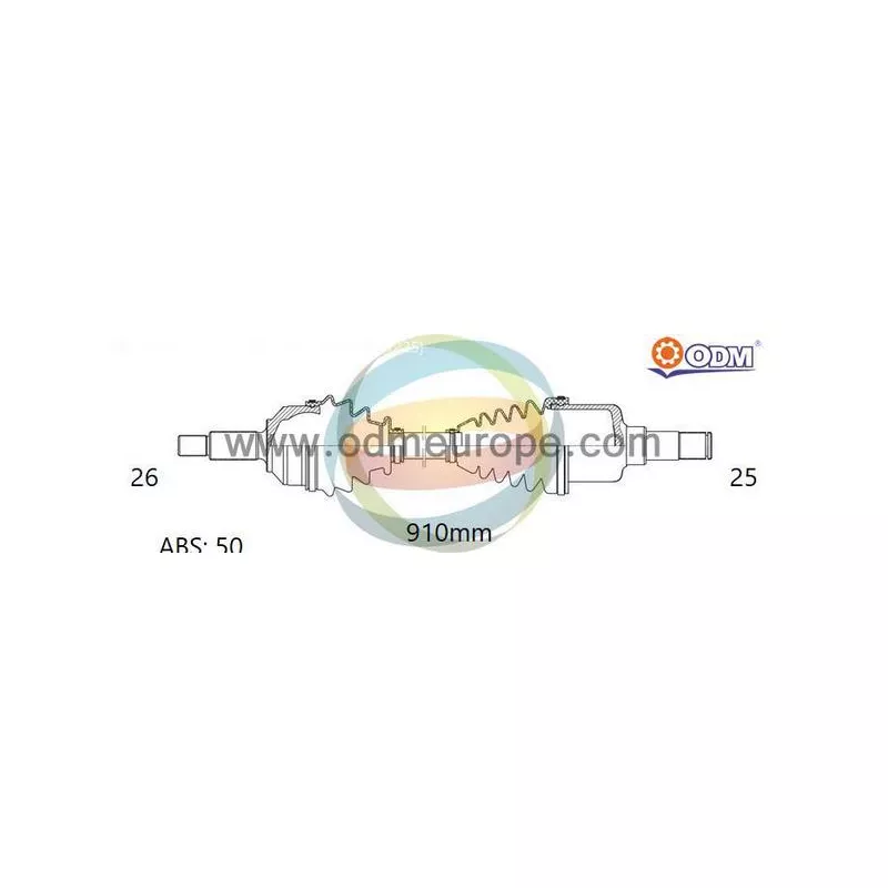 Arbre de transmission ODM-MULTIPARTS 18-041731