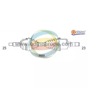 Arbre de transmission ODM-MULTIPARTS 18-051450
