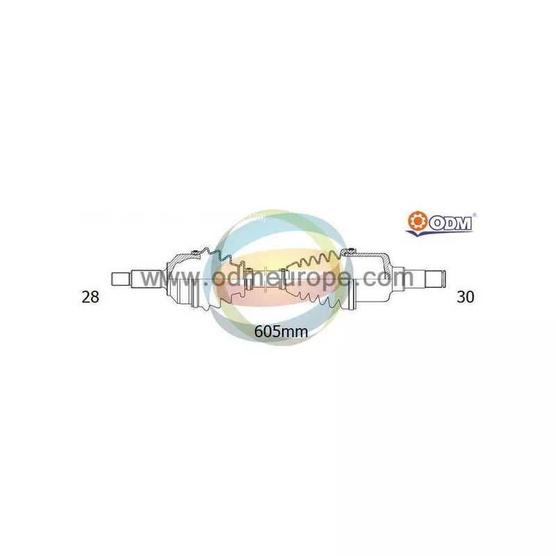 Arbre de transmission ODM-MULTIPARTS 18-051500