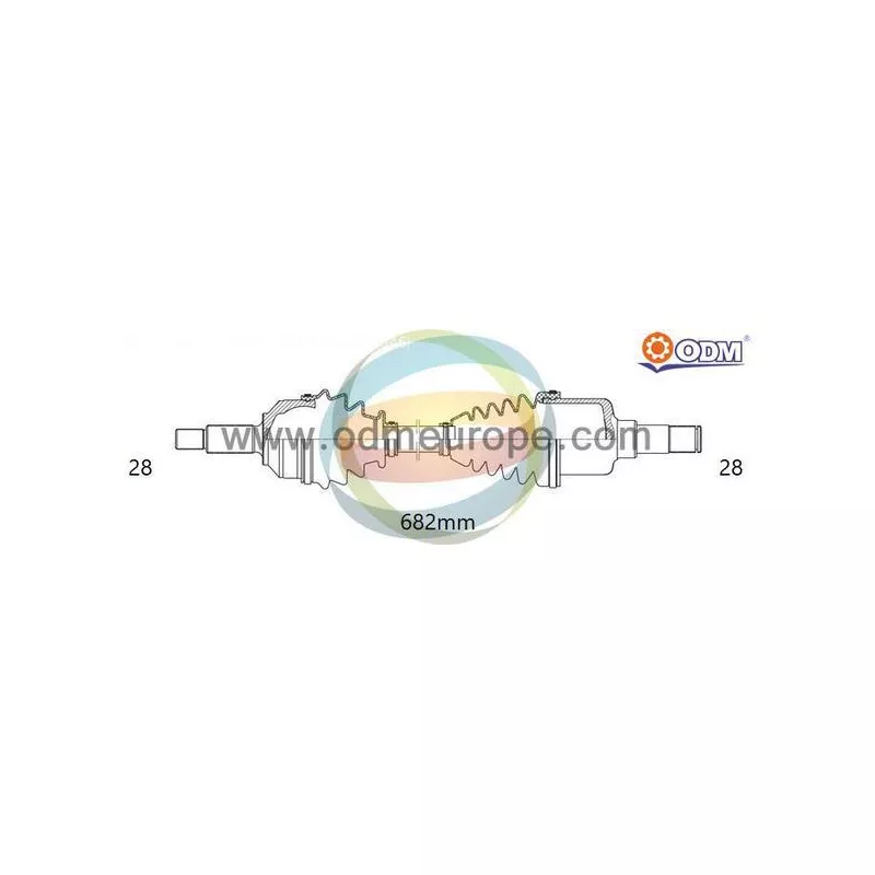 Arbre de transmission ODM-MULTIPARTS 18-051520
