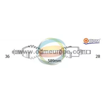 Arbre de transmission ODM-MULTIPARTS 18-051590