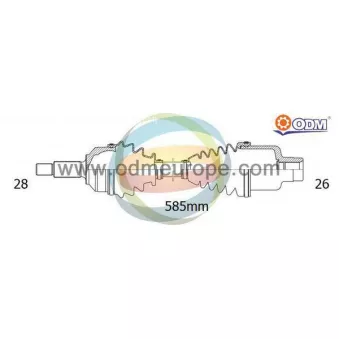Arbre de transmission ODM-MULTIPARTS 18-052470