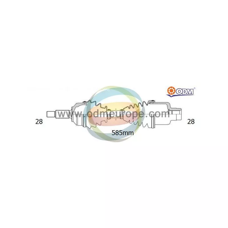 Arbre de transmission ODM-MULTIPARTS 18-052500