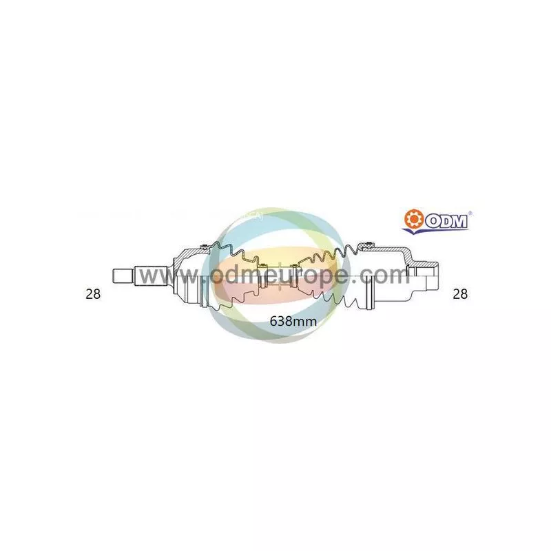 Arbre de transmission ODM-MULTIPARTS 18-052520